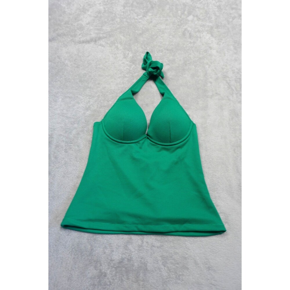 Boden Women's Size 32B Bright Green Enhancer Tankini Top NWT‎